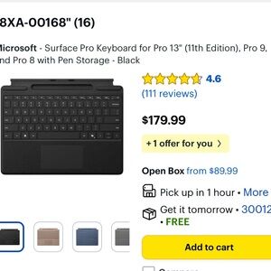 Microsoft Surface Pro Keyboard - Black